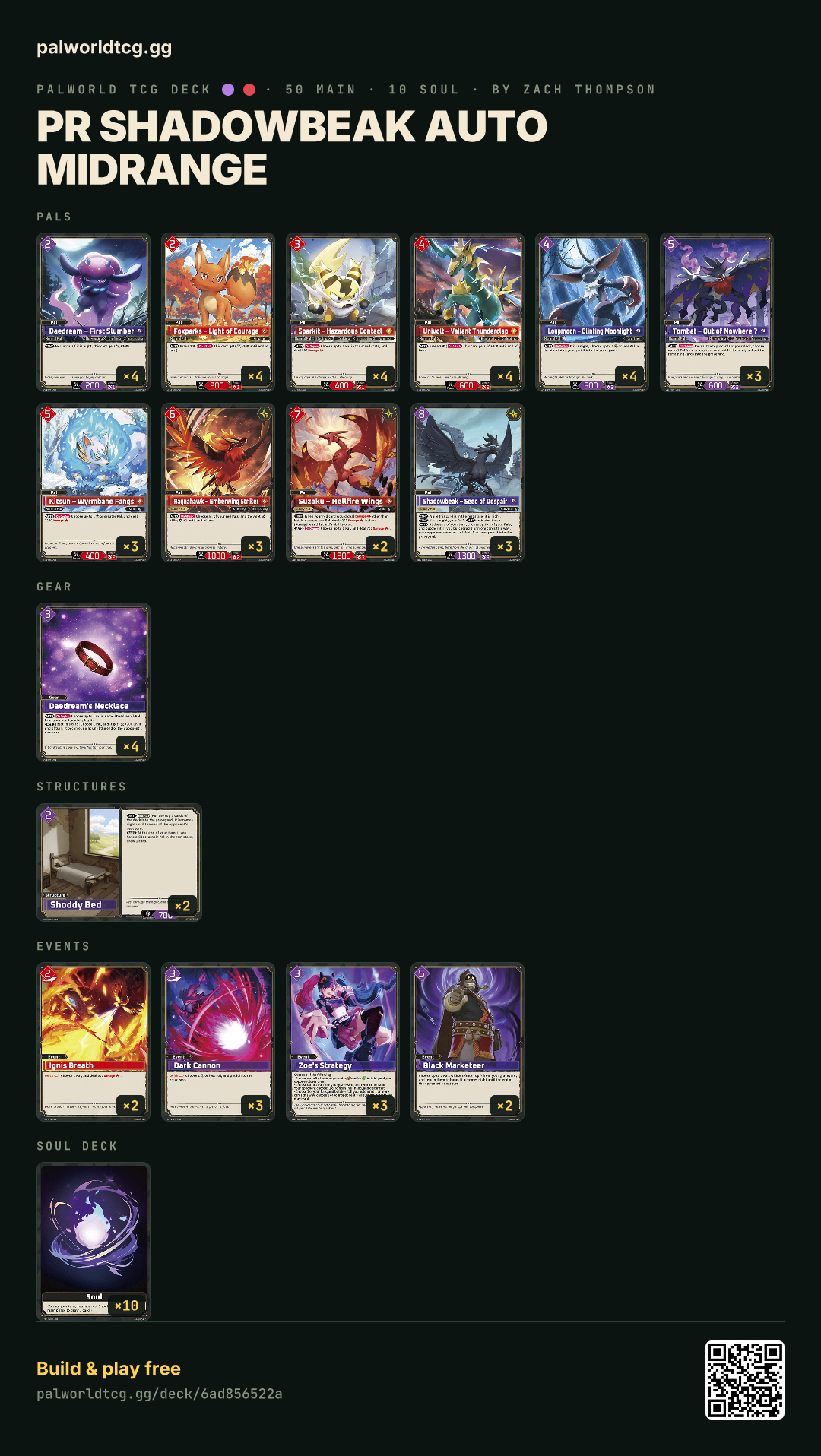 PR Shadowbeak AUTO Midrangeのデッキリスト