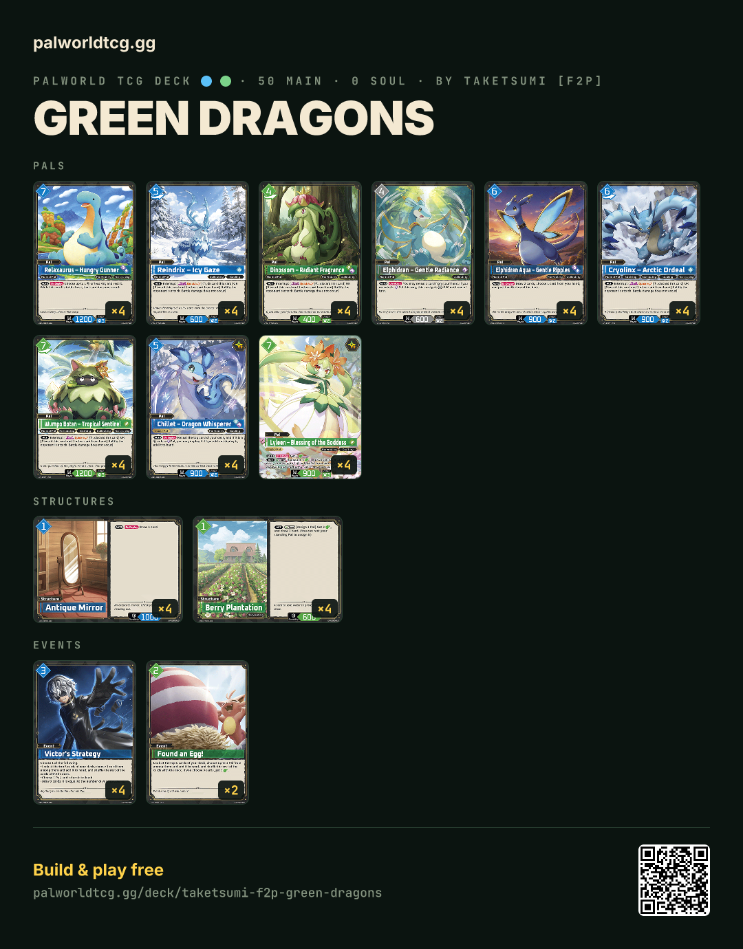 Green Dragonsのデッキリスト