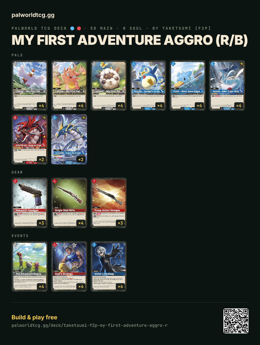 My First Adventure Aggro (R/B)のデッキリスト